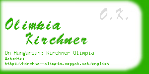 olimpia kirchner business card